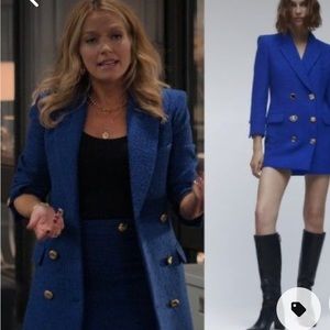 Zara tweed skirt matching to blazer coat as seen on Lorna from Lincoln Lawyer